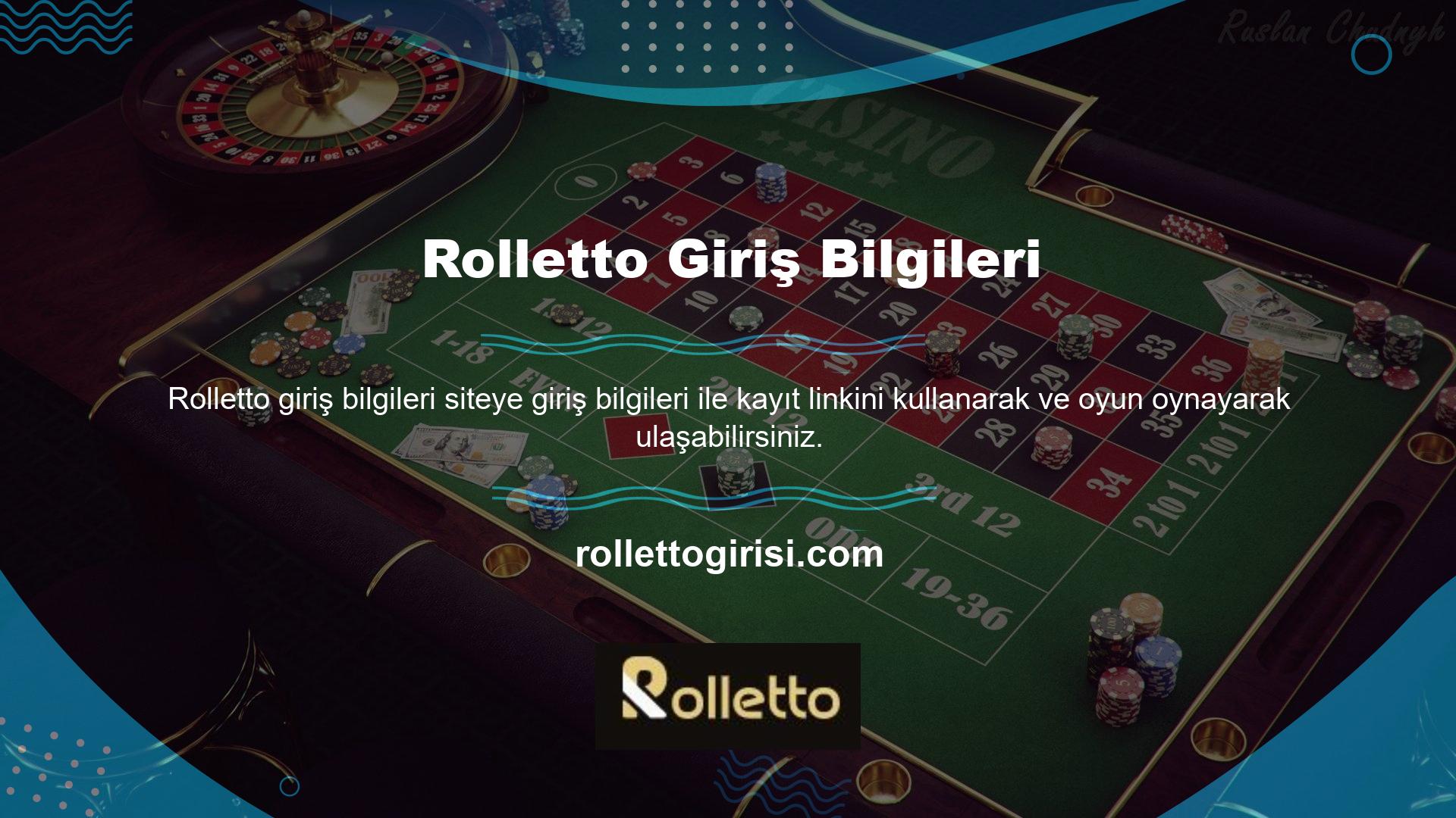 Kullanıcılar sitede Rolletto için bahis ve oyun seçimini keyifli bulacaktır